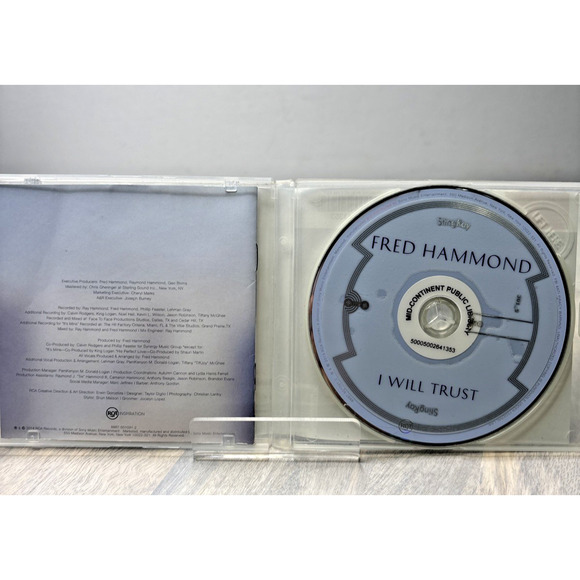 Fred Hammond – I Will Trust (CD, 2014, RCA Inspiration, Library Copy) - Picture 3 of 5